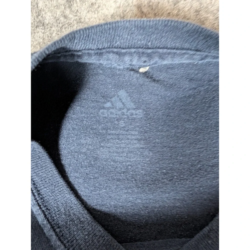 Adidas Sporting Kansas City MLS Long Sleeve Graphic‎ T-Shirt Navy Blue Mens